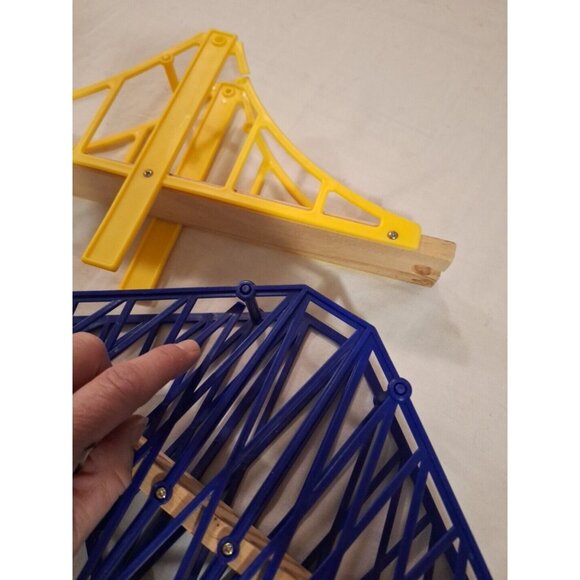 8 Thomas Compatible Wooden Railroad Train Bridge Lot Suspension W 13 Blocks READ - Picture 7 of 11